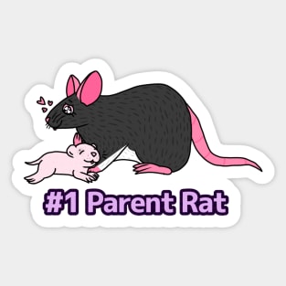 #1 Parent Rat Sticker